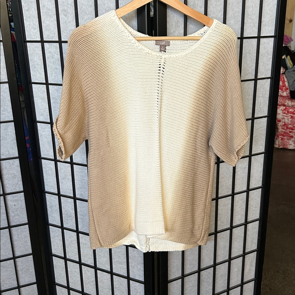 J. Jill Cream Knit Sweater